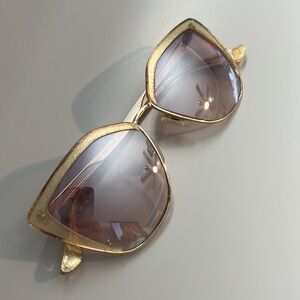 Carolina Lemke gold light sunglasses